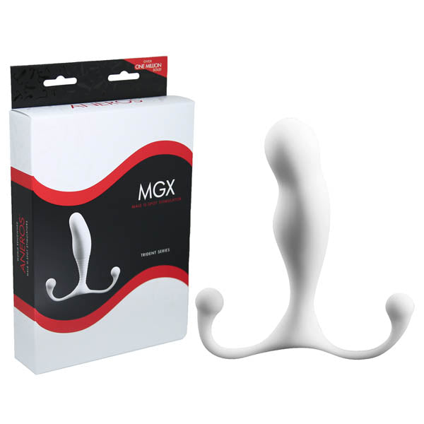 Aneros MGX Trident  Prostate Massager - White - Such a Samantha - online sex toys