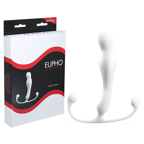 Aneros Eupho Trident Prostate Massager - White - Such a Samantha - online sex toys