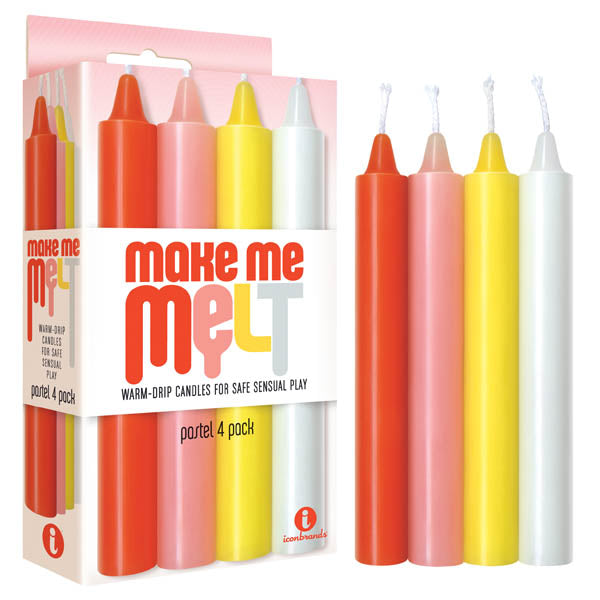 Make Me Melt Drip Candles - Pastel Drip Candles - 4 Pack - Such a Samantha - online sex toys