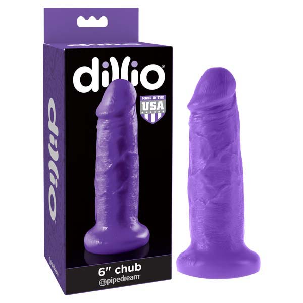 Dillio 6'' Chub - Purple 15.2 cm Dong - Such a Samantha - online sex toys